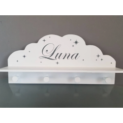 Porte manteau blanc étagère...