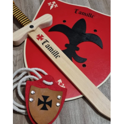 Epée et Bouclier en bois