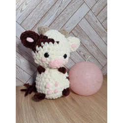 Vache marron/beige