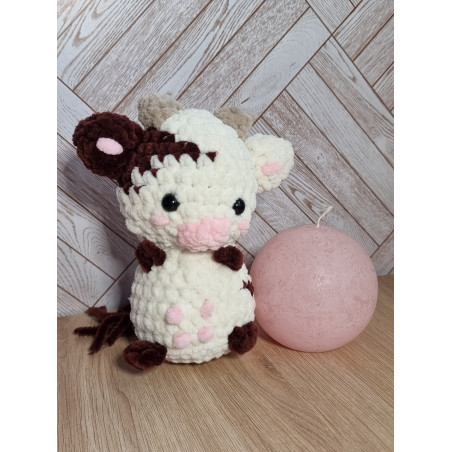 Vache marron/beige