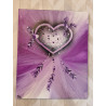 Toile Attrape Rêves Coeur - Violet