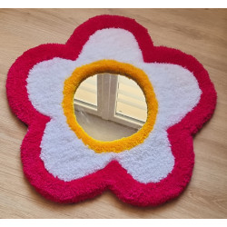 Miroir fleur blanche