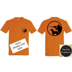 T-SHIRT CHASSEUR ET CHIEN