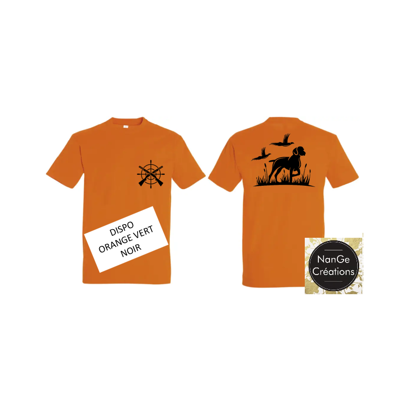 T-SHIRT CHIEN ET FAISANTS