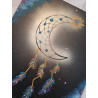 Toile Attrape Rêves Lune - doré